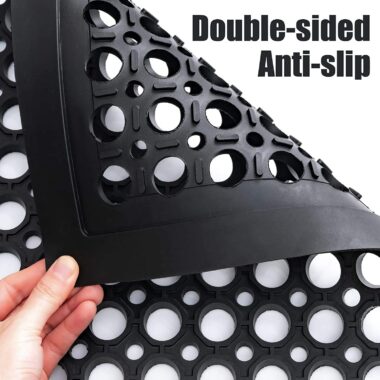 Anti fatigue rubber drainage mat