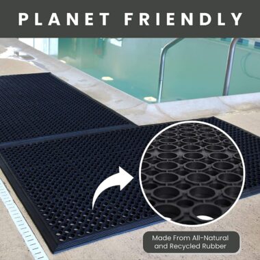 Anti fatigue rubber drainage mat