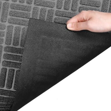 non slip rubber welcome door mat for indoor