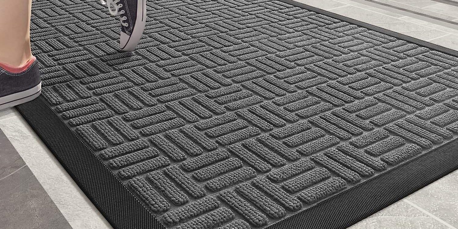 non slip rubber welcome door mat for indoor
