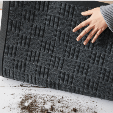 non slip rubber welcome door mat for indoor